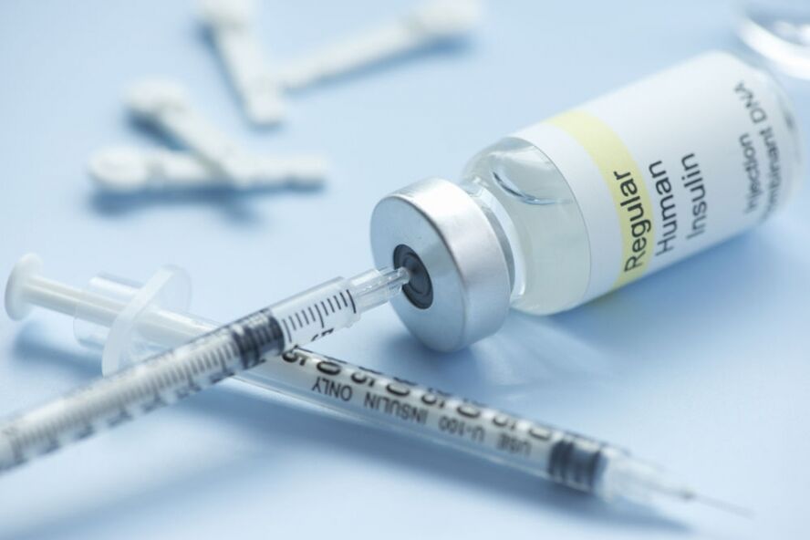 Een gebruikelijke methode voor het toedienen van insuline zijn injectiespuiten. 